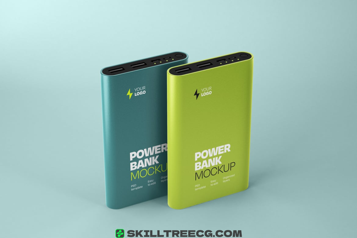 图片[3]-Glossy Power Bank Mockup Set（335136）-技能树